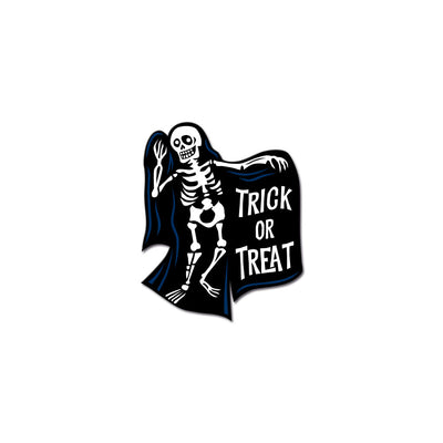 Vintage Halloween Skeleton Enamel Pin - Dystopian Designs