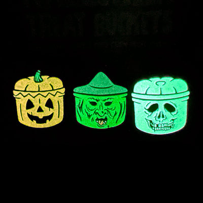 Vintage Halloween Treat Bucket Enamel Pins (Set of 3)
