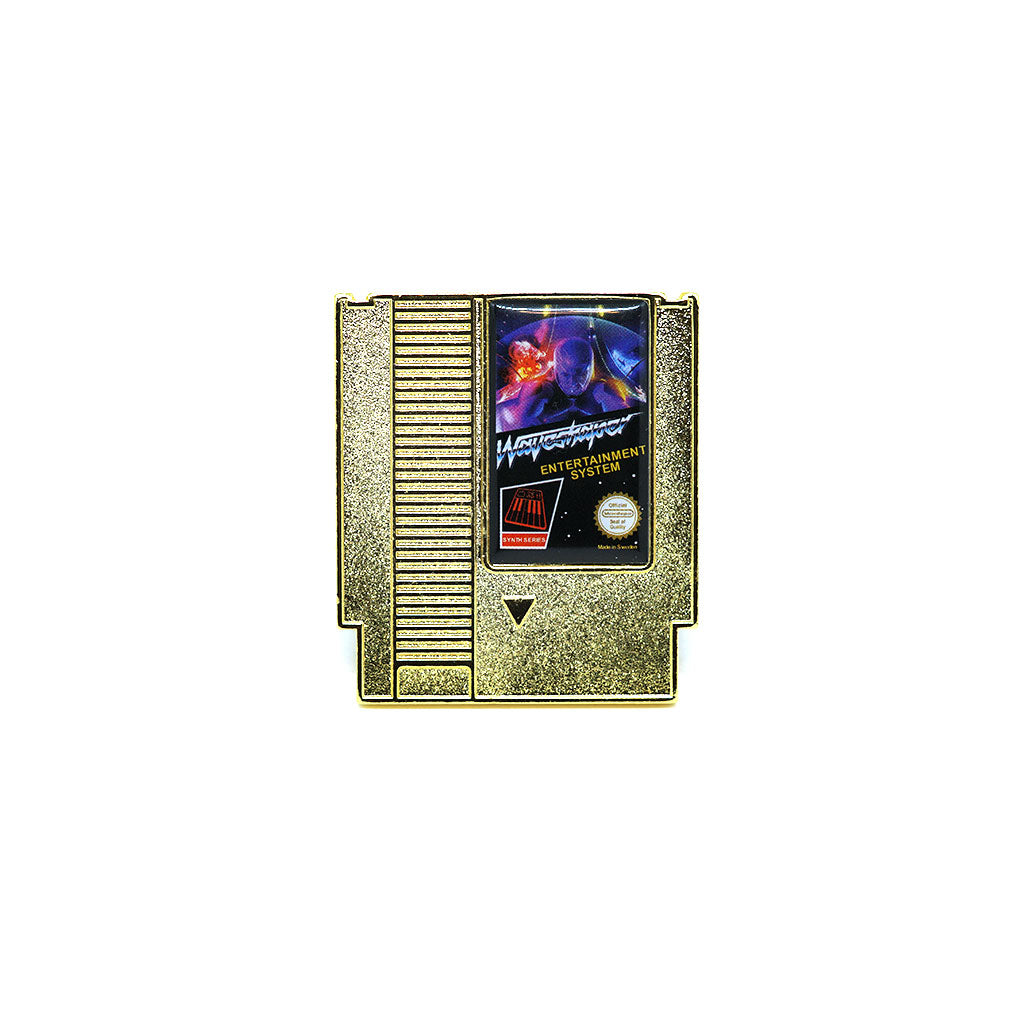 Waveshaper NES Cartridge Enamel Pin (Gold) - Dystopian Designs