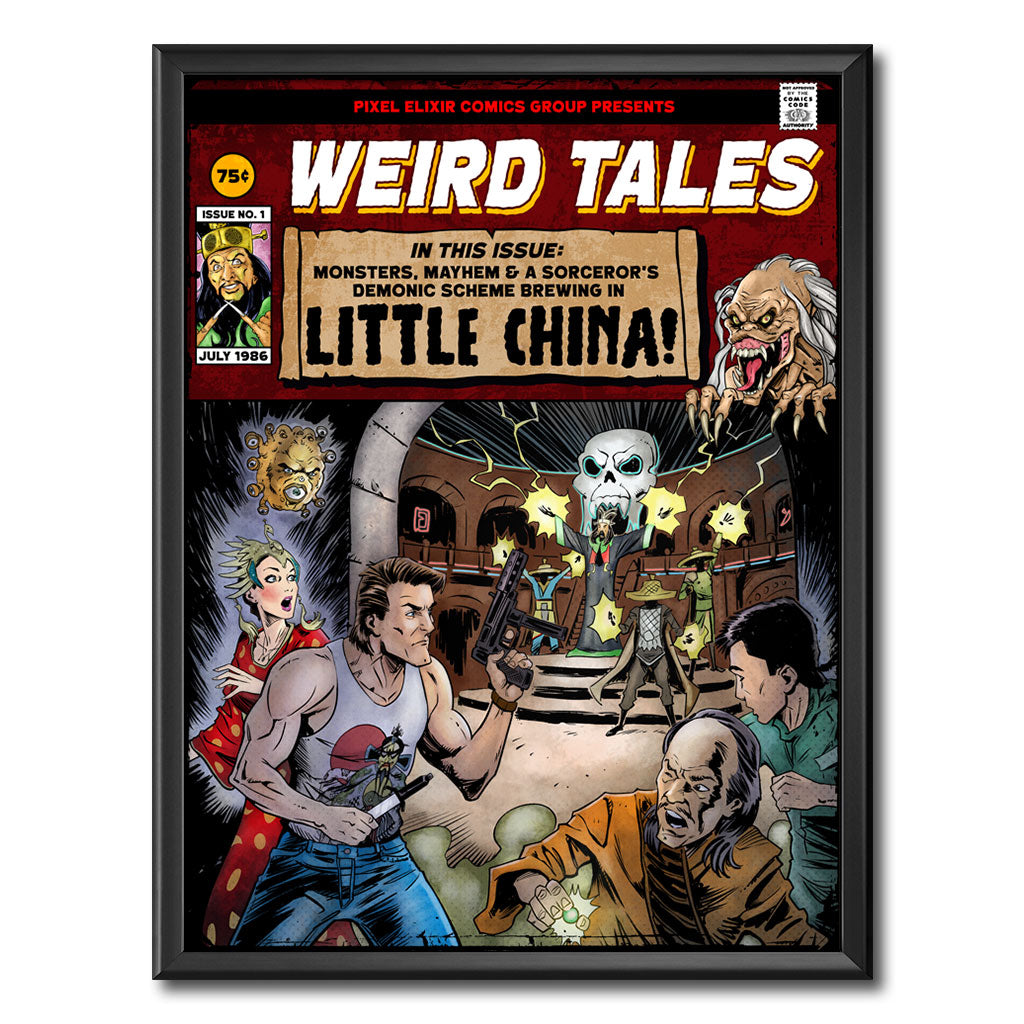 Weird Tales From Little China Art Print - Dystopian Designs